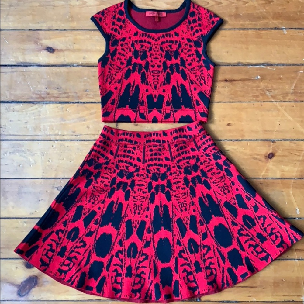 WOW 🤩 Couture, 2-piece cropped skirt set.